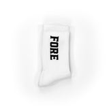 FORE Athletic Socks - White